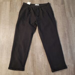 ZARA MAN Slim Fit Chino Trousers Pants Size 31 NWT Black